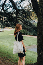 Load image into Gallery viewer, Wildflower embroidered tote bag