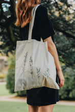 Load image into Gallery viewer, Wildflower embroidered tote bag