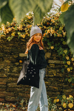 Load image into Gallery viewer, Lots of bees embroidered tote bag