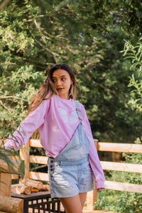 The Fancy Holographic butterfly sweater