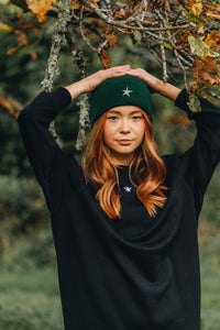 Star embroidered beanie