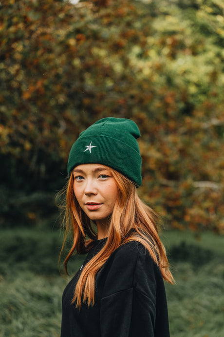 Star embroidered beanie