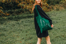 Load image into Gallery viewer, Wildflower embroidered tote bag