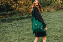 Load image into Gallery viewer, Wildflower embroidered tote bag