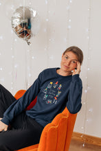 Load image into Gallery viewer, Super Festive Dogs embroidered sweater