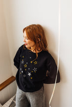 Load image into Gallery viewer, Metallic Star embroidered sweater