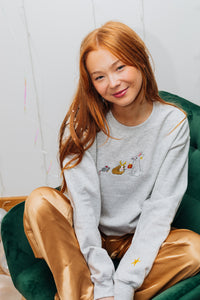 Sugar, Cinnamon and Spice - Mouse, Guinea Pig & Rabbit embroidered sweater