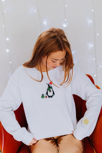 Pablo & Pete the Penguins embroidered sweater