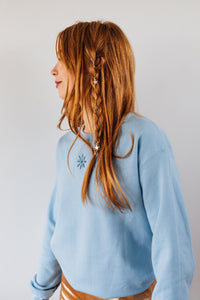 Snowflake embroidered sweater