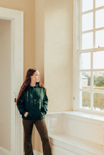 Load image into Gallery viewer, Embroidered large wildflower hoodie with floral sleeves