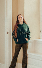 Load image into Gallery viewer, Embroidered large wildflower hoodie with floral sleeves