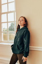 Load image into Gallery viewer, Embroidered large wildflower hoodie with floral sleeves