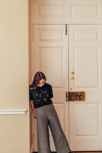Load image into Gallery viewer, lots of metallic stars embroidered organic t-shirt.