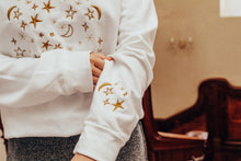 Load image into Gallery viewer, Night sky embroidered sweater