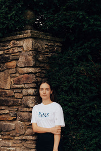 DISCO embroidered T-shirt.