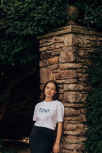 Load image into Gallery viewer, DISCO embroidered organic t-shirt.