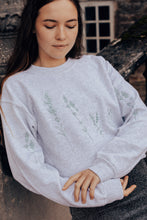 Load image into Gallery viewer, Embroidered large wildflower sweater with floral sleeves