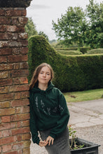 Load image into Gallery viewer, Embroidered large wildflower hoodie with floral sleeves