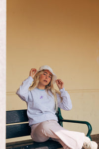 Embroidered mini doodle bee sweater