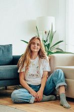 Load image into Gallery viewer, Crazy christmas cats embroidered t-shirt