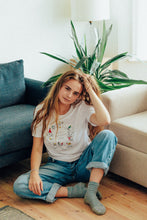 Load image into Gallery viewer, Crazy christmas cats embroidered t-shirt