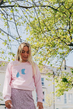 Load image into Gallery viewer, Embroidered big doodle bee sweater