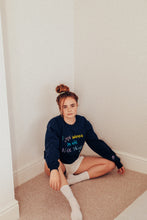 Load image into Gallery viewer, I just wanna make nice things embroidered sweater