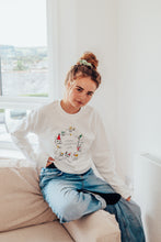 Load image into Gallery viewer, Crazy Christmas Cats embroidered sweater