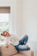 Load image into Gallery viewer, Crazy Christmas Cats embroidered sweater