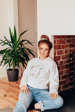 Load image into Gallery viewer, Crazy Christmas Cats embroidered sweater