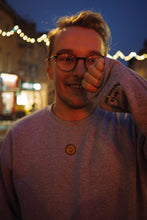 Load image into Gallery viewer, Mini smiley stop worrying embroidered sweater