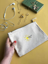 Load image into Gallery viewer, everything will be ok sun embroidered accessory pouch