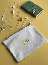 Load image into Gallery viewer, everything will be ok sun embroidered accessory pouch