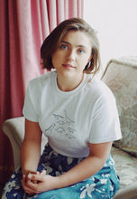 Load image into Gallery viewer, Multi dinosaur embroidered organic t-shirt,