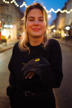Load image into Gallery viewer, Cosy rainy day embroidered sweater