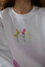 Load image into Gallery viewer, Embroidered Floral &#39; you look lovely &#39; back sweater