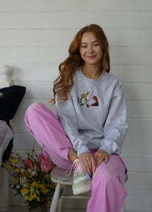Embroidered Woodland Animals sweater