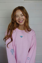 Load image into Gallery viewer, Single Bestie tattoo style embroidered sweater