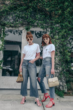 Load image into Gallery viewer, YAY slogan embroidered organic t-shirt.