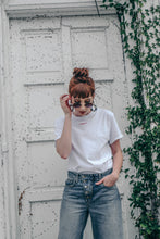 Load image into Gallery viewer, YAY slogan embroidered organic t-shirt.