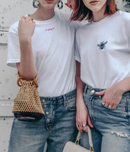 Load image into Gallery viewer, YAY slogan embroidered organic t-shirt.