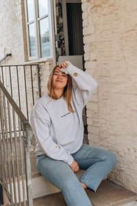 Cosy rainy day embroidered sweater