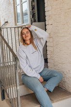 Load image into Gallery viewer, Cosy rainy day embroidered sweater