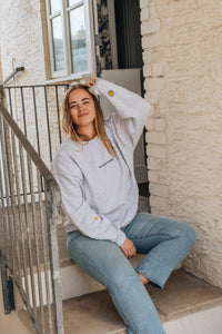 Cosy rainy day embroidered sweater