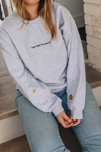 Cosy rainy day embroidered sweater