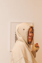 Load image into Gallery viewer, Lots of bees embroidered Hoodie with bee on hood