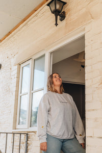 Cosy rainy day embroidered sweater