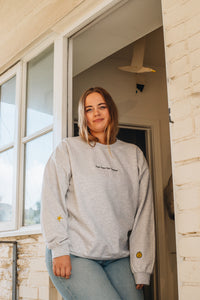 Cosy rainy day embroidered sweater