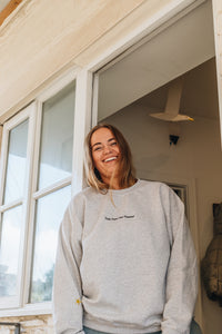 Cosy rainy day embroidered sweater