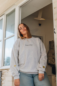 Cosy rainy day embroidered sweater